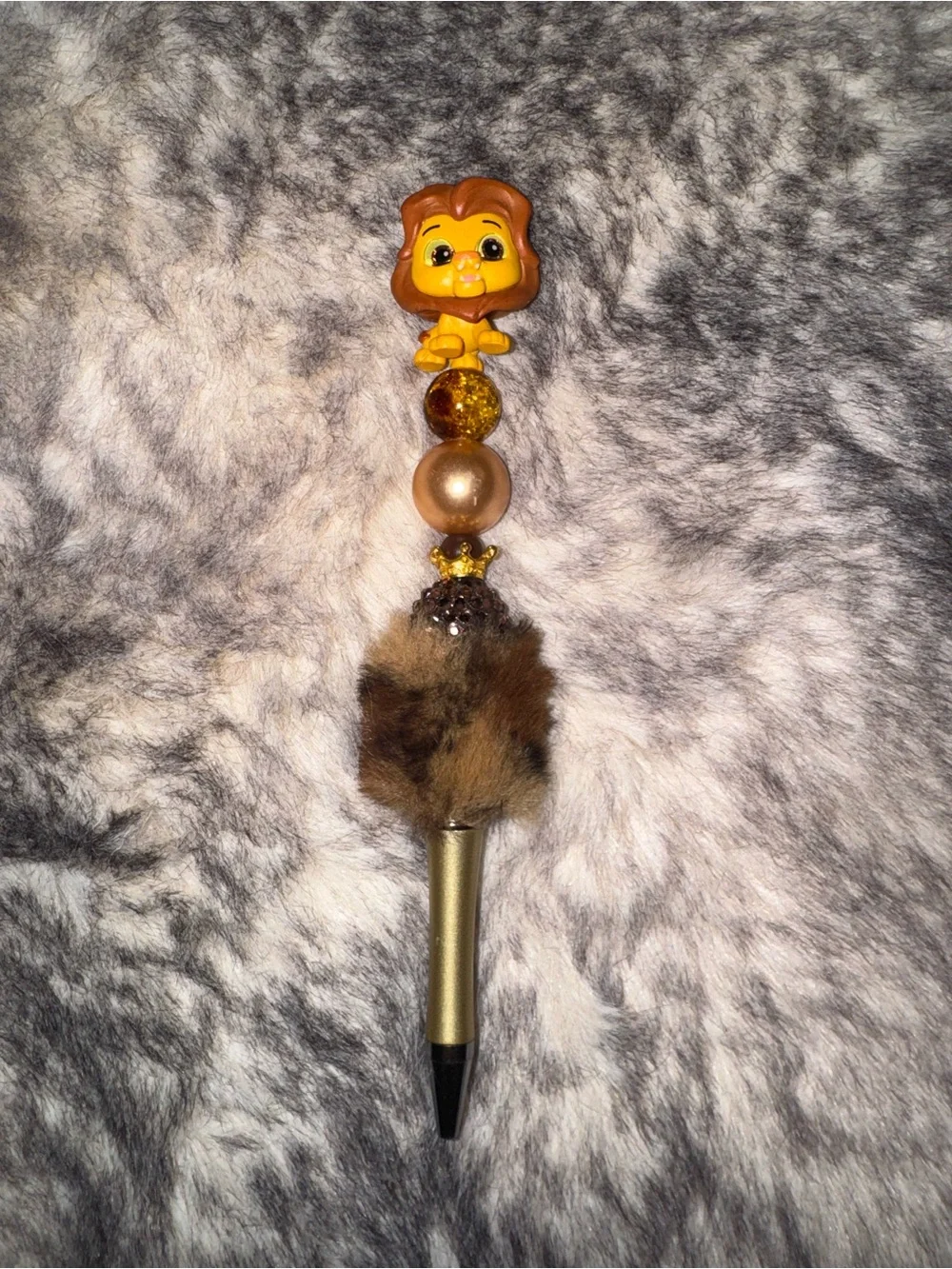 Disney Simba Doorable Pom-Pom Pen - Gold and Brown
